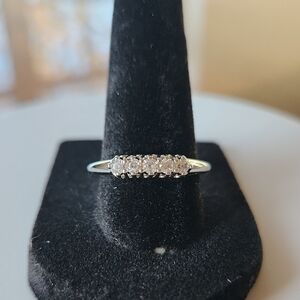 Pretty Bird Jewelry White Gold Plated With Five CZ Stones